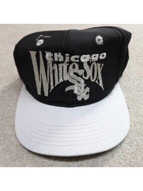 Vintage Chicago White Sox Hat Fitted 6 3/4 Embroidered The Game Black